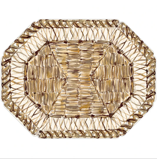 Woven Rattan Die-Cut Placemats