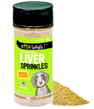 Etta Says! Liver Sprinkles 100% All Natural Dog Food Topper - 3oz