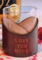 Love You More Whiskey Glass