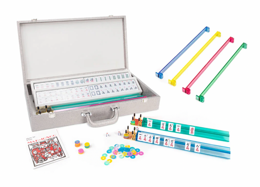 Silver Mahjong Set