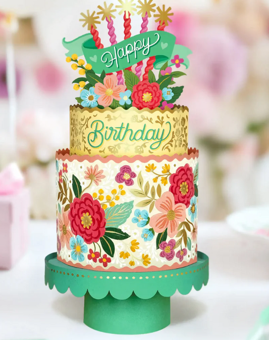 Blooming Birthday Cake Card
