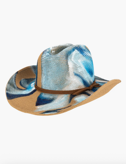 Hand Painted Cowboy Hat - Drift by San Diego Hat Co.