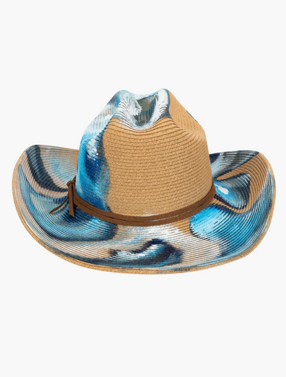 Hand Painted Cowboy Hat - Drift by San Diego Hat Co.
