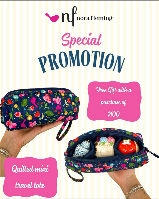 Nora Fleming Gift With Purchase - 3 Minis Storage Bag