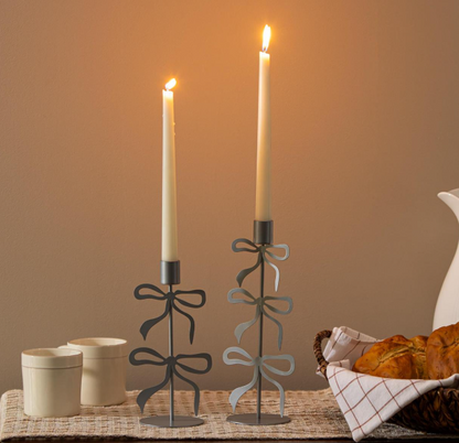 Coquette Bows Taper Candle Holder