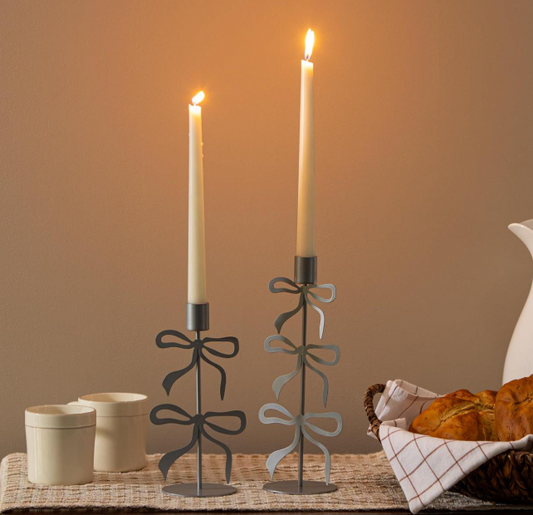 Coquette Bows Taper Candle Holder