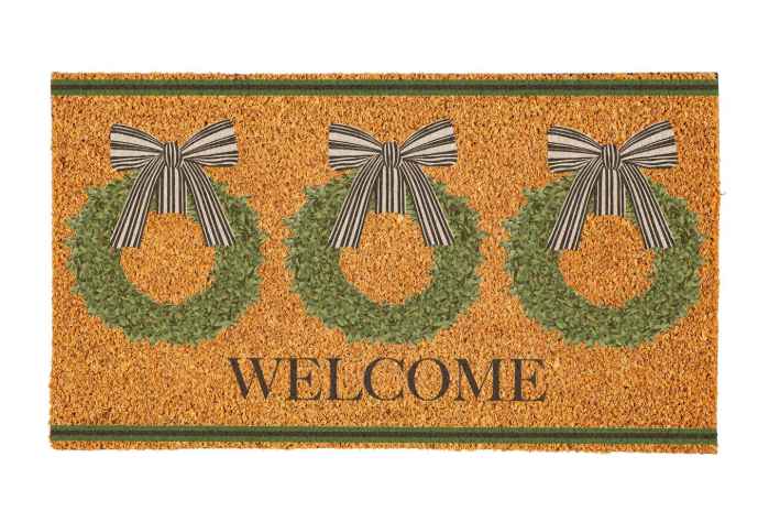 Boxwood Wreaths Coir Mat