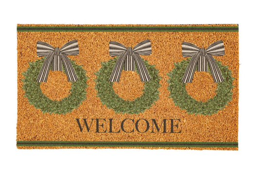 Boxwood Wreaths Coir Mat
