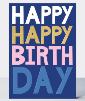 Happy Happy Birthday Card