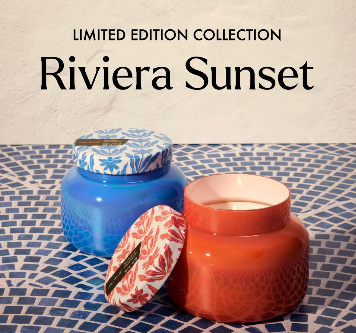 Capri Blue Volcano Riviera Candle
