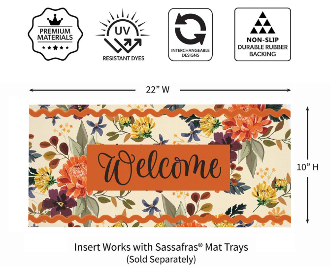 Fall Welcome Sassafras Switch Mat