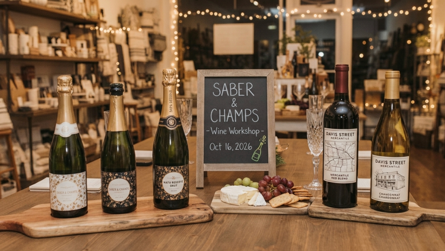 Saber & Champs Wine Tasting Workshop