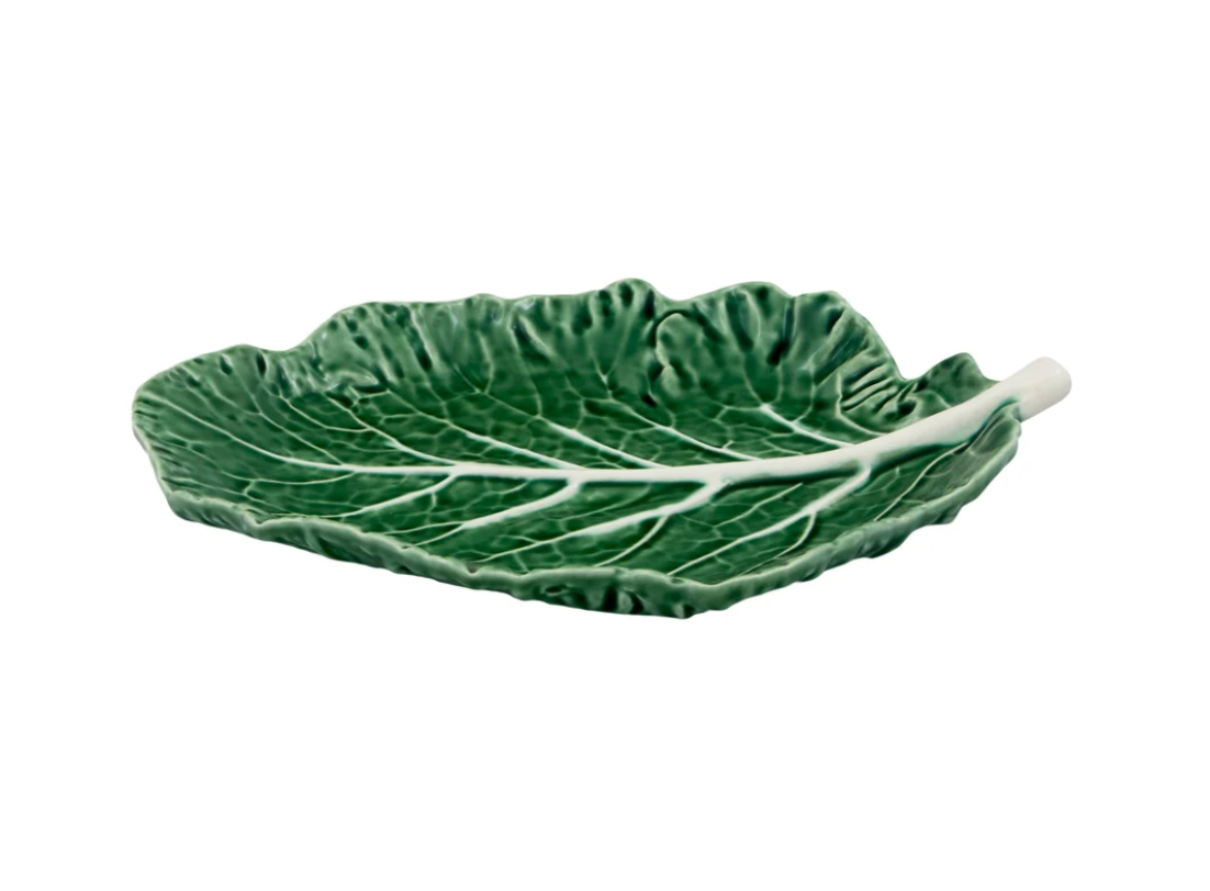 Cabbage Leaf Platter by Bordallo Pinheiro
