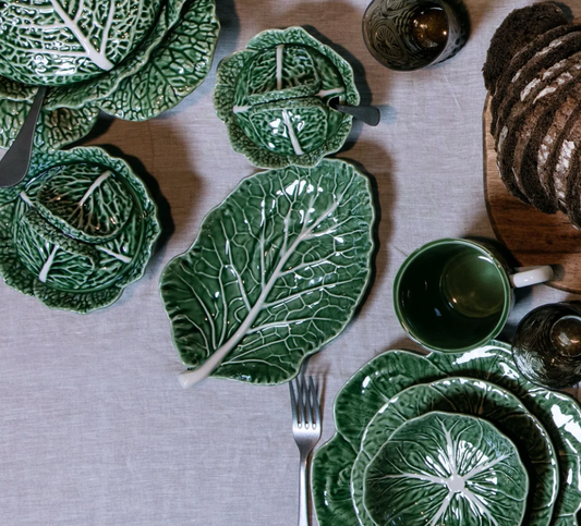 Cabbage Leaf Platter by Bordallo Pinheiro
