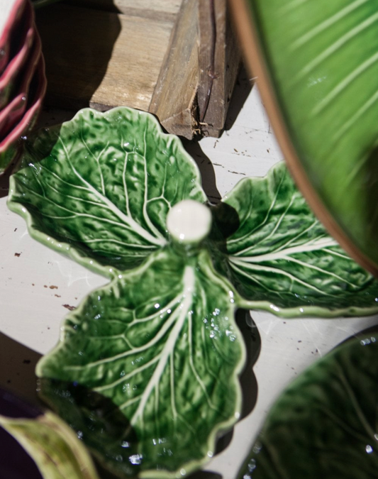 Bordallo Pinheiro Cabbage Olive Dish