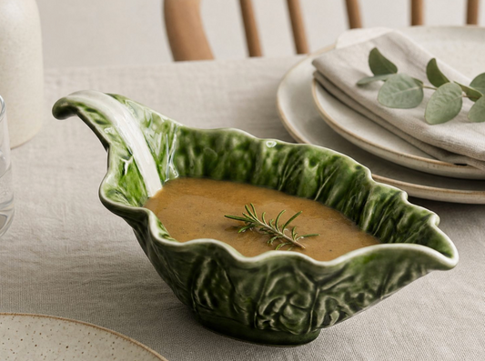 Cabbage Sauceboat by Bordallo Pinheiro
