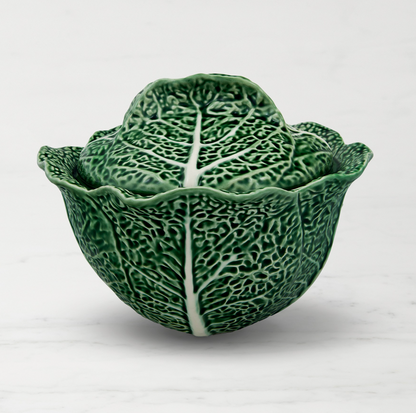 Cabbage Tureen by Bordallo Pinheiro - 108 Oz.