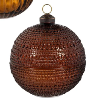 Woodland Storybook LED Table Décor Glass Round Candle with Flickering Flame