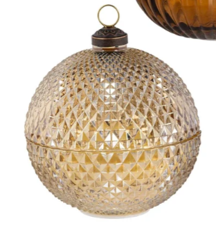 Woodland Storybook LED Table Décor Glass Round Candle with Flickering Flame