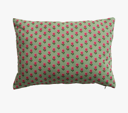 Cotton Voile Printed “Do Not Disturb”  Lumbar Pillow