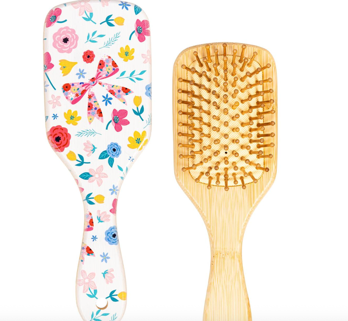 Bursting Blossoms Bows & Beauty HairBrush