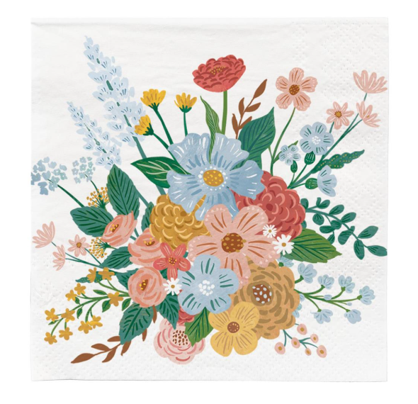 Floral Paper Cocktail Napkins