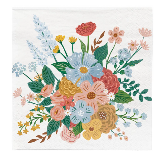 Floral Paper Cocktail Napkins