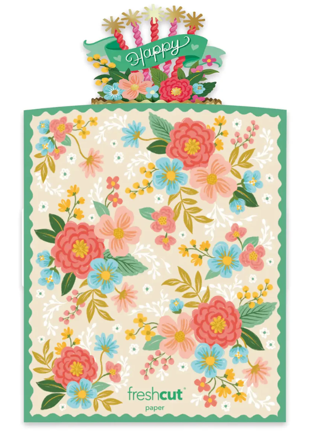 Blooming Birthday Cake Card