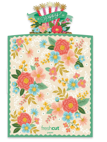 Blooming Birthday Cake Card
