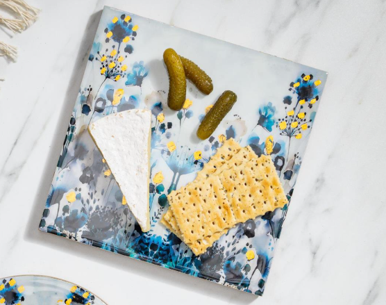 Gilded Meadow Serving Board And Knife Set