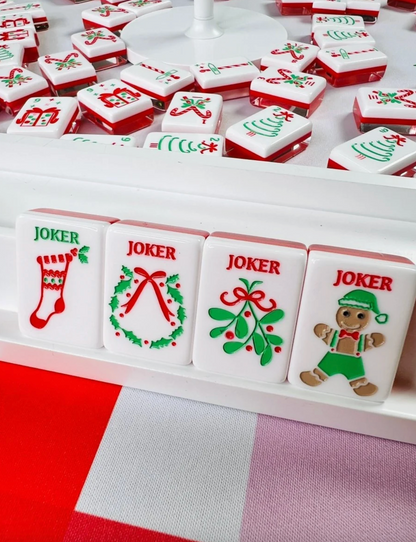 Holly Jolly Oh My Mahjong Mat & Tile Set