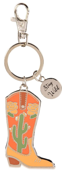 Harvest Bloom Boot Keychain