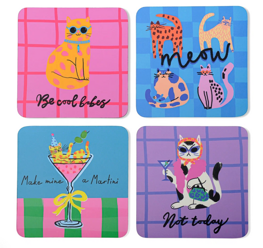 The Cat Lovers Coasters - Set of 4