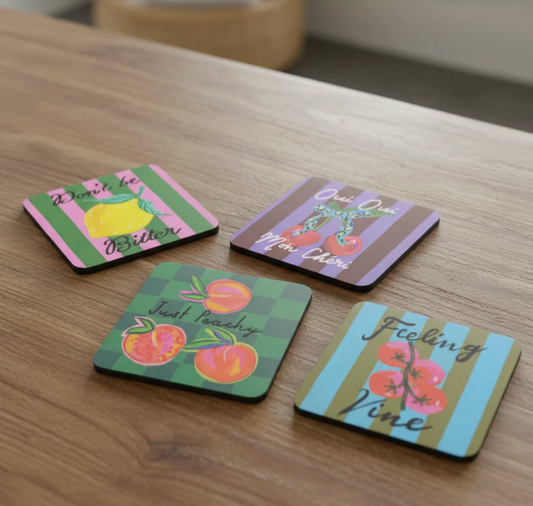 The Fruity Coasters - Set of 4