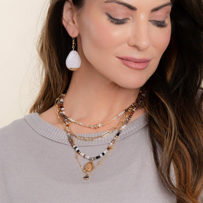 Sima Multi-Layered Beaded Necklace