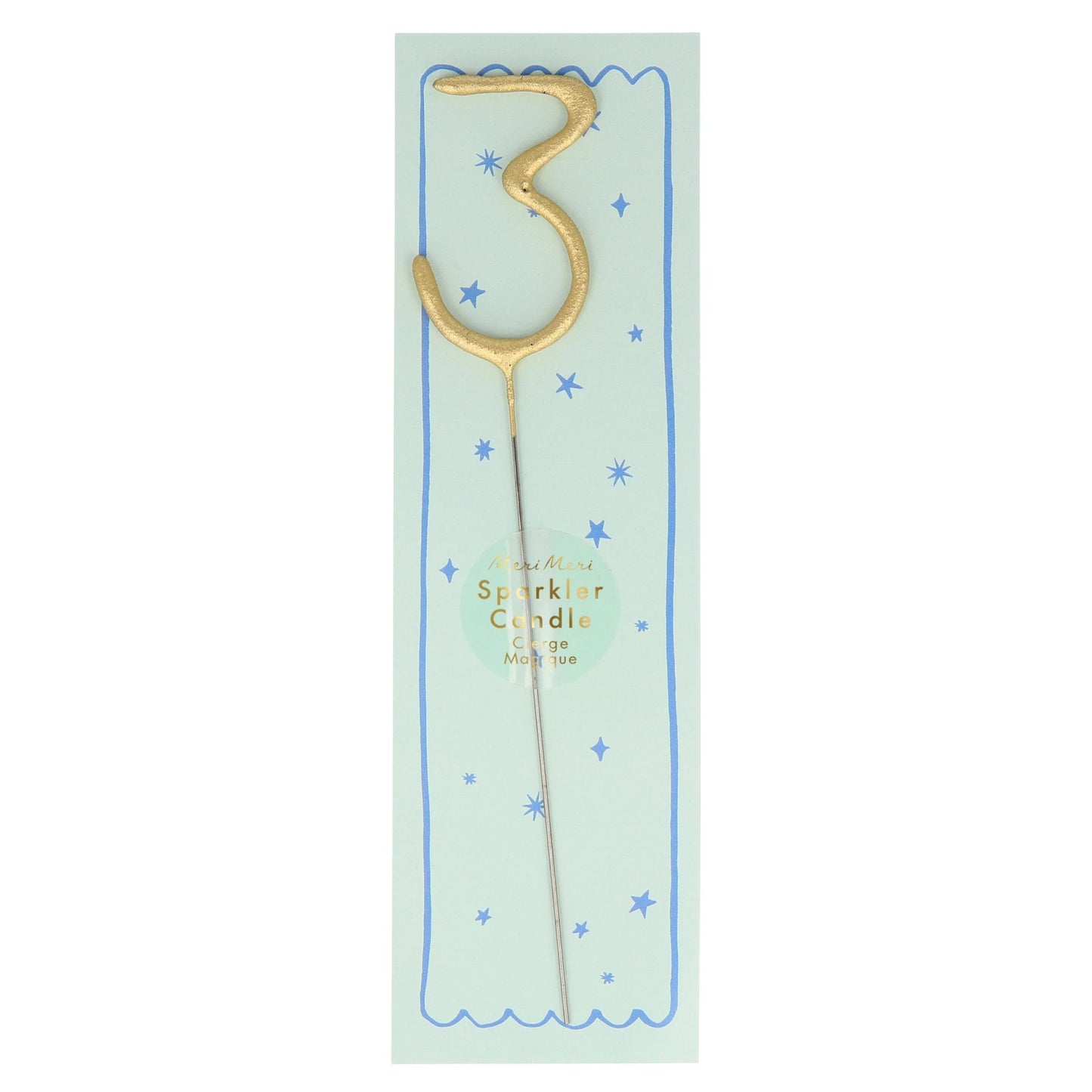 Gold Sparkler Numbers 0 to 9 Candles