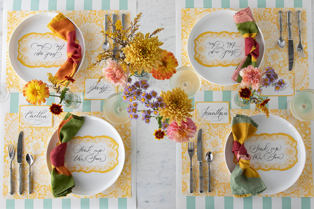 Hester and Cook Spring Bloom Paper Placemats