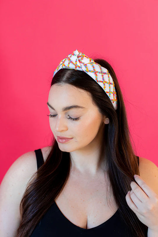 Embellished Colorful Sprinkle Knotted Headband