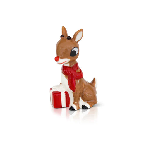 Nora Fleming Mini Christmas Reindeer, Rudolph the Red-Nosed Reindeer