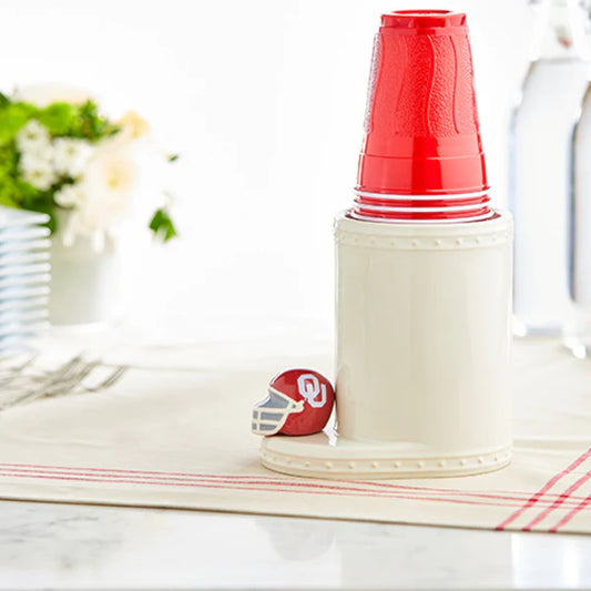 Nora Fleming Mini College Football Oklahoma University Helmet