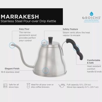 Stainless Steel Pour-Over Drip Kettle