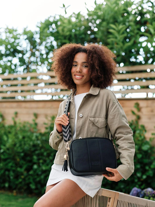 Pom London Strap - Black Chevron