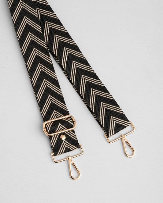 Pom London Strap - Black Chevron