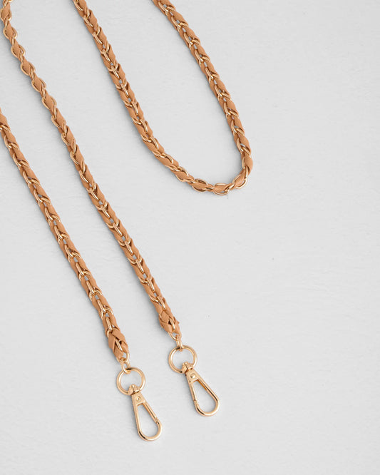 Pom London Strap - Gold Chain Maple Weave