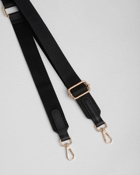 Pom London Leather Tab Strap - Black