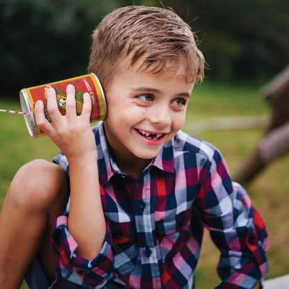 Tin Can Telephone Retro Style Children's Toy