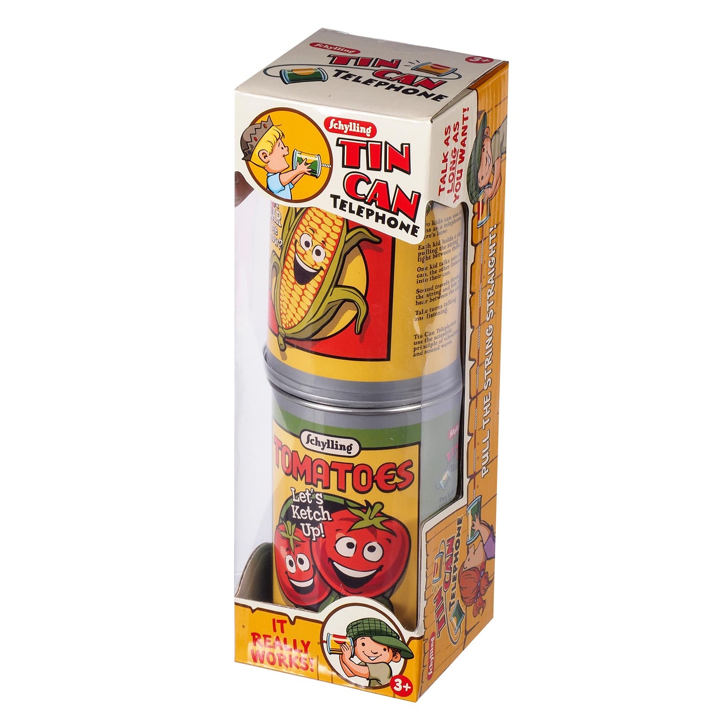 Tin Can Telephone Retro Style Children's Toy