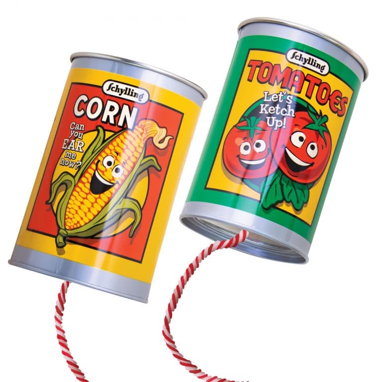 Tin Can Telephone Retro Style Children's Toy