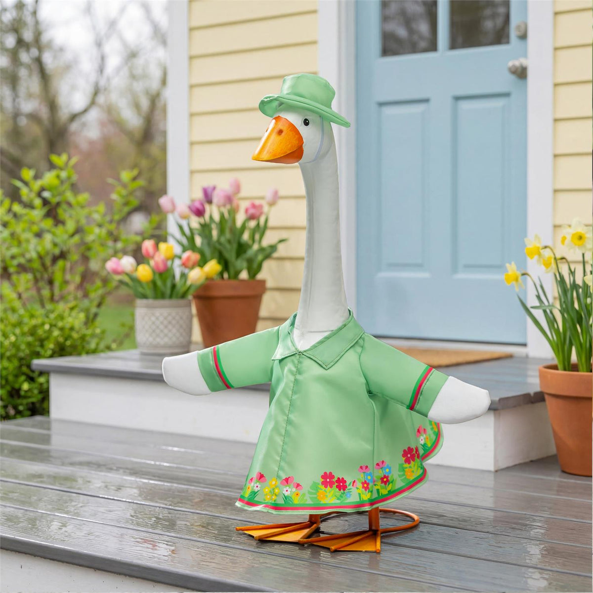 Porch Goose Outfit - Garden Rain Coat