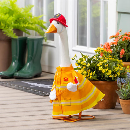 Porch Goose Outfit - Firefighter